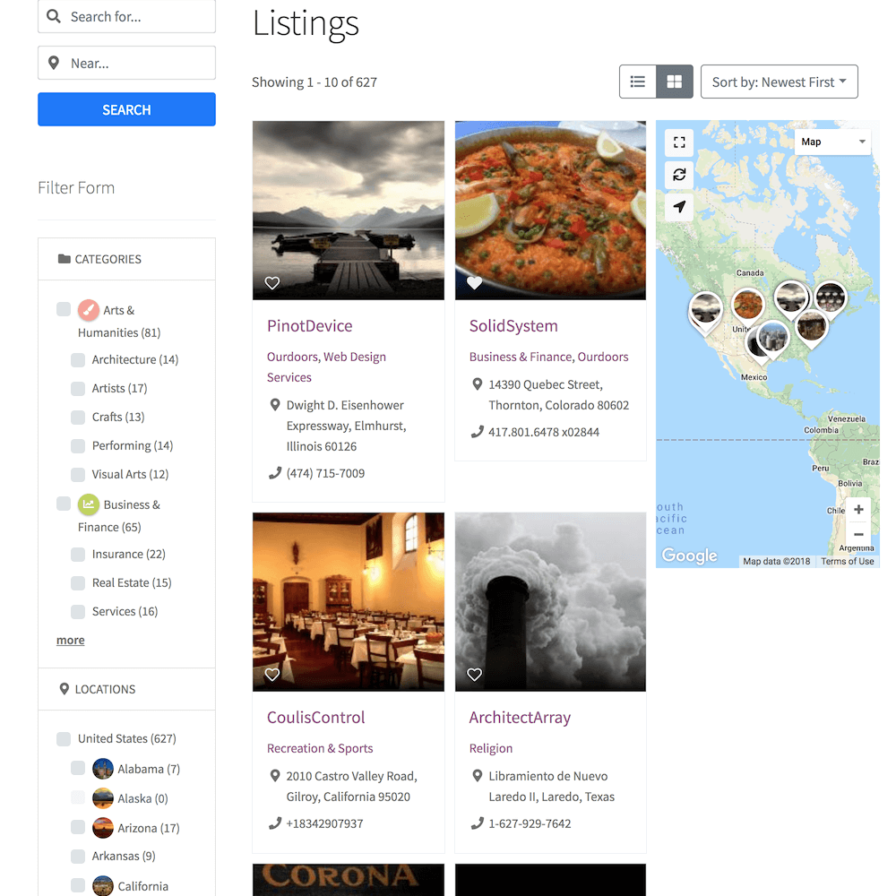 Directories Pro v2.1.10 中文汉化版 | WordPress 商家目录与分类信息插件