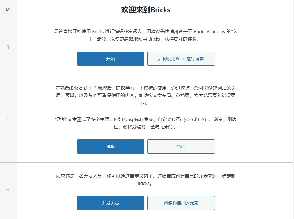 Bricks主题 v2.0 中文汉化版 | WordPress 可视化构建主题
