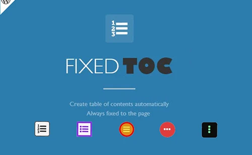 Fixed Toc 3.1.29 中文汉化版 | WordPress 目录插件