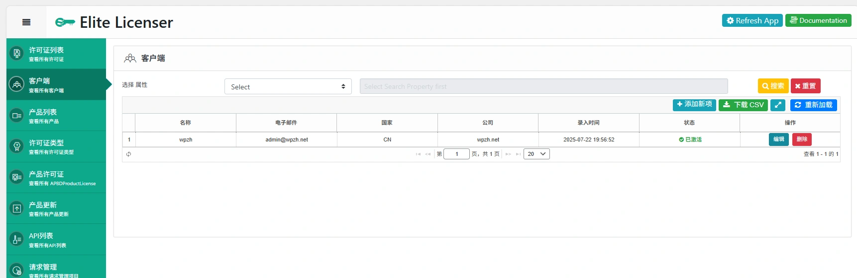 Elite Licenser v2.4.5 中文汉化版 | WordPress 许可管理插件