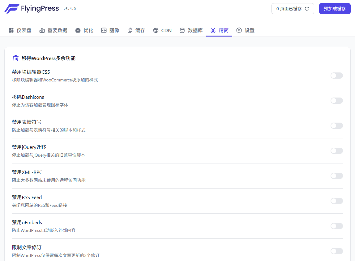 FlyingPress v5.4.5 中文汉化版 | WordPress 性能优化插件