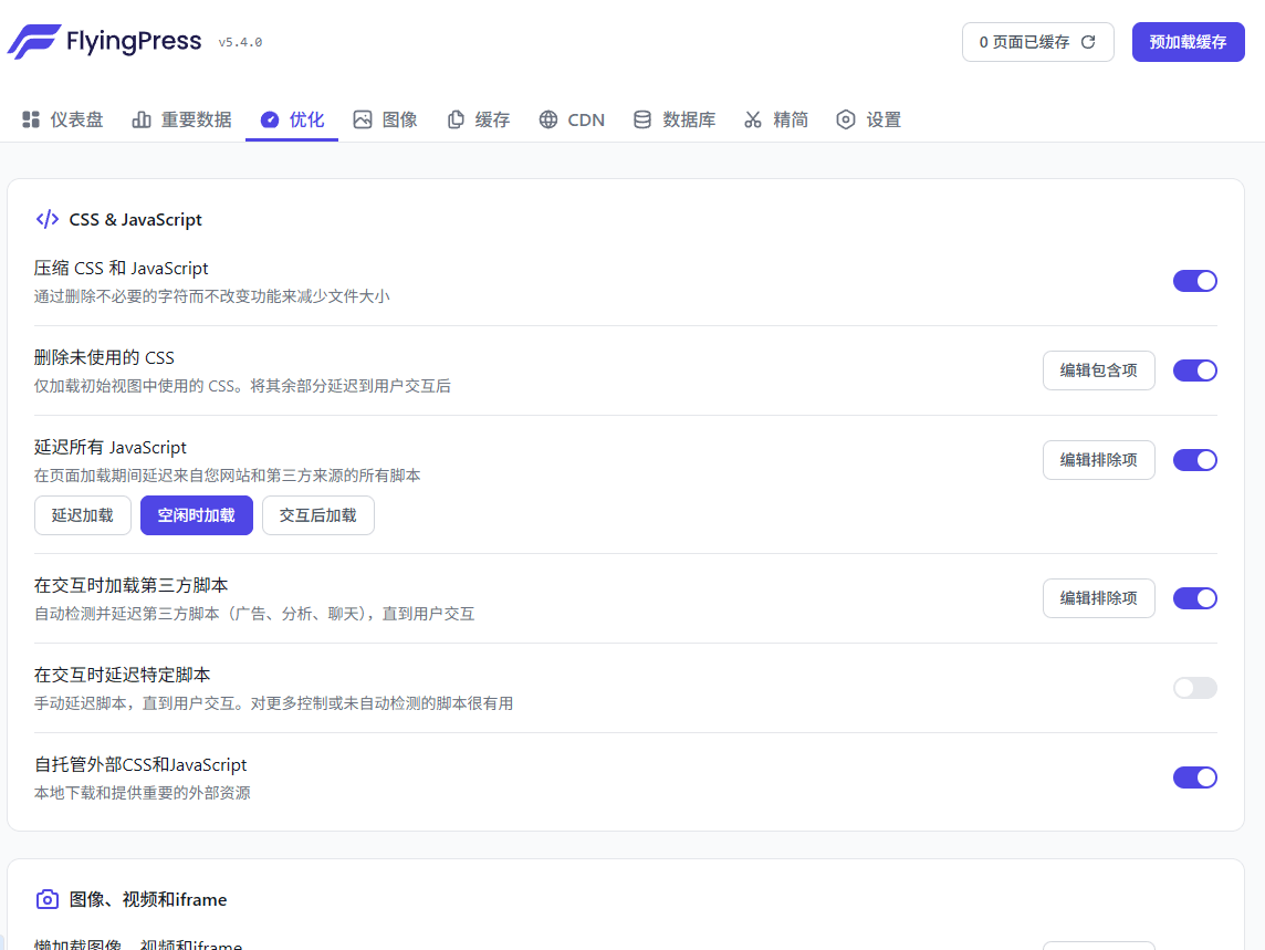 FlyingPress v5.4.5 中文汉化版 | WordPress 性能优化插件